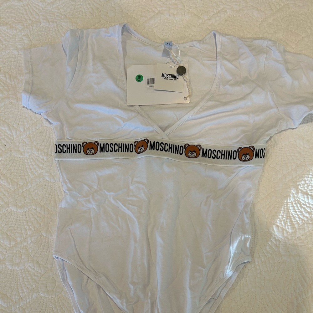 Moschino White Bodysuit